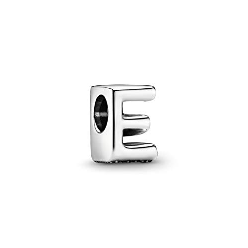 Pandora Letter E Alphabet Charm - Compatible Moments Bracelets - Jewelry for Women - Gift for Women in Your Life - Made with Sterling Silver