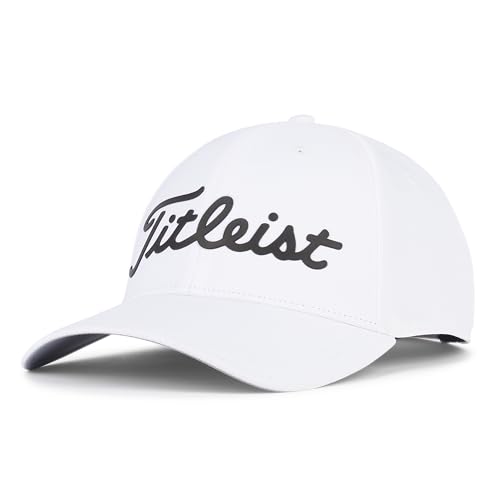 Titleist Men's Standard Players Ball Marker Golf Hat, White/Black