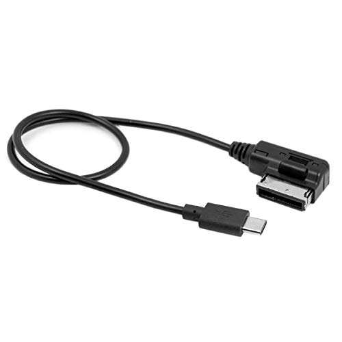 JSER Media in AMI MDI USB-C USB 3.1 Type-C Charge Adapter Cable for Car VW Audi 2014 A4 A6 Q5 Q7