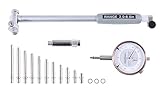 Accusize Industrial Tools 2-6 inch by 0.0001'' Dial Bore Gauge Set, 6'' Stem Length, Ee20-1006