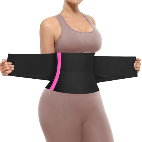 SHAPELLX Waist Trainer for Women Tummy Control Body Shaper Triple Wrap Waist Cincher Trimmer Back Brace Corset Shapewear