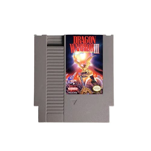 DeVoNe Dragon Warrior III 3 72 Pins 8 Bit Game Cartridge (Gray)