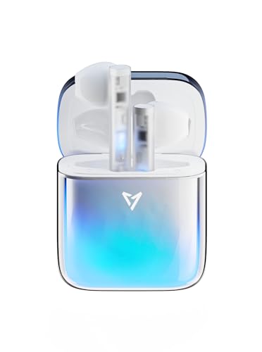 LIUP Wireless Luminous Earbuds LP1 Bluetooth 5.4 Moving Sand Glow in The Dark Earbuds with Wireless Charging Case 32H Playback Ear Buds Stereo Bass Built-in Mic in Ear Earphones for TV Smart Phone
