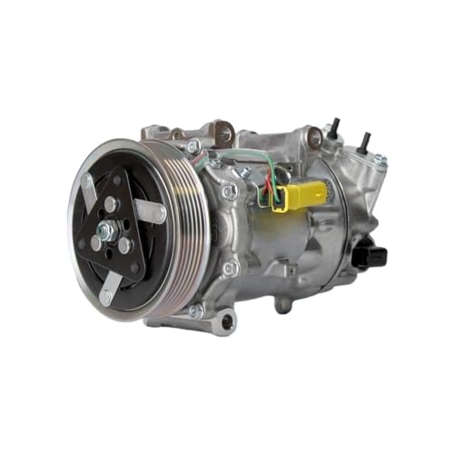 CONERY Air Conditioning Compressor, Compatible for Citroen, C3, Compatible for Peugeot, 301 207 9810349980 9808860080 9676011680 9806599380 9671216280