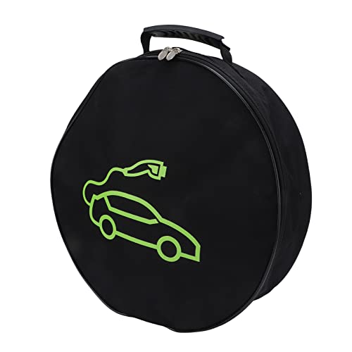 EV Charging Cable Storage Bag , Round Large Capacity Multi Purpose EV Carry Bag Wearproof Practical for Cords for Hoses , Electric vehicle spare parts