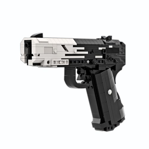 Zorwlodc Desert Eagle Simulated Shooting Toy with Bullets, Shootable Desert Eagle Building Block, 700 PCS, MOC Building Block Model Compatible with Lego