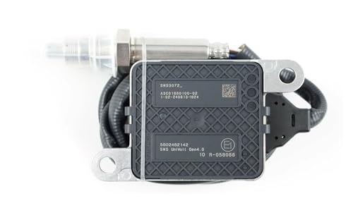 Adfghjk Euro VI Ready, Compatible with Trucks Diesel Transit Nitrogen Oxygen Sensor 5802482142 SNS3072, Fix P229F/P2200, IP69K 24V Vibration-Proof