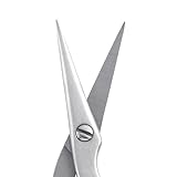 Tweezerman Brow Shaping Scissors and Brush - Stainless Steel Eyebrow Trimming Scissors for Women and Men