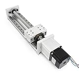RATTMMOTOR ZBX80 100mm Stroke CNC Linear Stage Motion Actuator X Y Z Axis Linear Slide Rail Aluminum Alloy Cross Sliding Table Linear Rail Guide SFU1605 Ballscrew+Nema23 57 Stepper Motor for CNC
