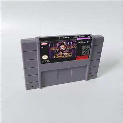 Game card - Game Cartridge 16 Bit SNES , Game Mortal Kombat Series Games Ultimate Mortal Kombat 3 - Action Game Card US Version English Language