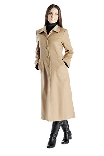 Cashmere Boutique 100% Pure Cashmere Full Length Topcoat Women – Lightweight, Soft & Warm Overcoat