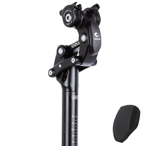 SAFORTBIKES Suspension Seatpost for eBike/Heavy Riders - Upgraded USS-SP19 - Shock Absorbing Comfortable Seat Post, Electric Bikes Upgrade Accessories (27.2mm)