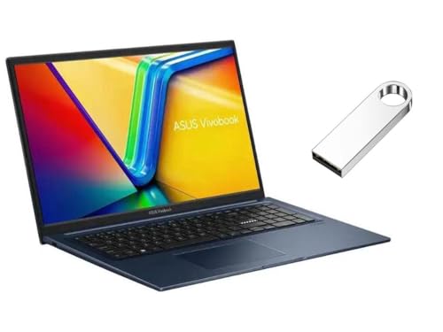 ASUS Vivobook 17" FHD Laptop | Intel Core i3-1215U(Beat AMD Ryzen 5 7520U) | Intel UHD Graphics|Camera| Blue | 16GB RAM | 512GB SSD | Windows 11 Home | Bundle with 64GB USB Flash Drive