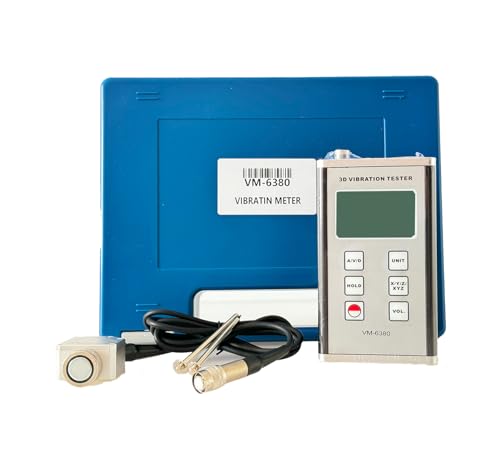 VM-6380 3D Vibration Meter Tester VM6380 3-Axis Digital Vibration Gauge for Moving Machinery Mechanical Vibration Meters