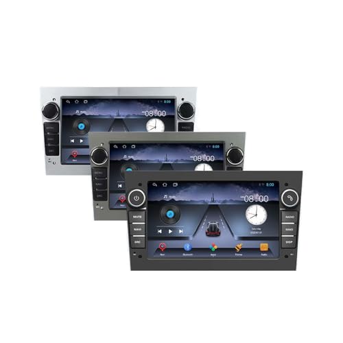 Android Navigation Stereo GPS Radio Display 7" IPS Touchscreen Headunit Media Player for Opel Vectra/Antara/Zafira/Corsa/Meriva/Astra/Vectra/Vivara/Vivaro/Combo/Signum/Tigra, Quad Core 1G+32G(Grey)