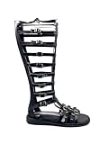 Black Gladiator Sandals for Men, Sandal Boots for Men from Genuine Leather, Gladiator Leather Boots from Greece, Ancient Greek Sandal Boots (11)