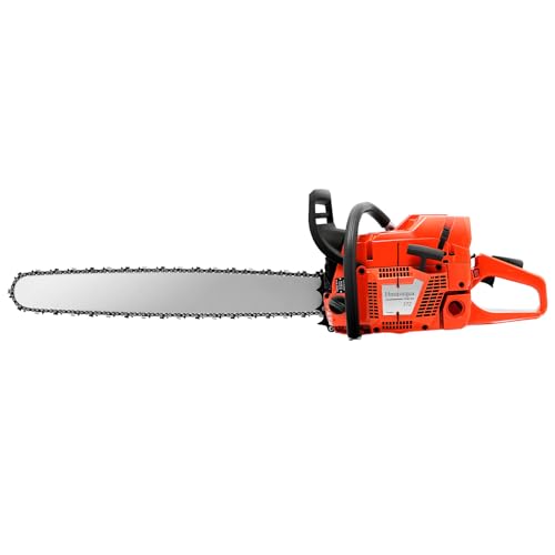 HENHAIY 71cc 2-Cycle Gas Powered Chainsaw, 28" Guide Bar, Professional Wood & Tree Cutting Tool with Anti-Vibration Handle, Easy Start, Safety Features, for Pruning, Logging, and Timber Making