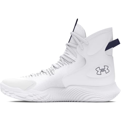 Under Armour Women's Flow Highlight Ace, (102) White/Midnight Navy/Mod Gray, 8, US