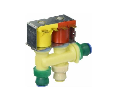 Water Inlet Valve Replacement For Whirlpool WRS588FIHZ00 WRS950SIAB00 WRS950SIAE00 WRS950SIAH00 WRS950SIAM00 WRS950SIAM01 WRS950SIAW00 WRS965CIAE00 WRS965CIAH00 WRS965CIAM00 WRS970CIDE00 Refrigerator