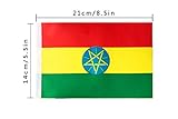 Ethiopia Flag Ethiopian Flag,100Feet/76Pcs National Country World Pennant Flags Banner,Party Decorations Supplies For,Bar,Indoor and outdoor flags,International Festival