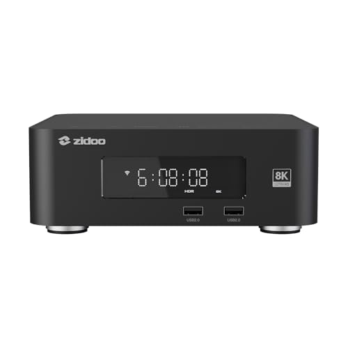 zidoo Z30 PRO-8K Media Player, Amlogic S928X-K Processor 6G+64G,DV, HDR10+ Set Top Box,Android 11，BDMV/ISO，HDD Bay