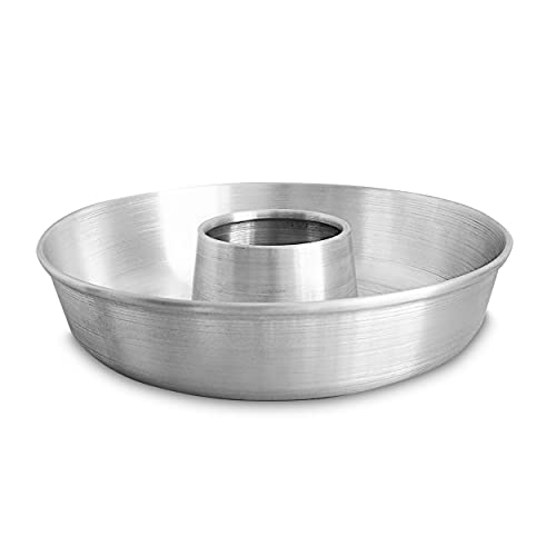 GLOBE ROCKET Aluminum Ring Cake Pan (9.5 in) - Ring Mold Pan - Fluted Tube Pans for Baking Pound Cake - Flan Molds for Baking - Molde para Flan - Molde para Chocoflan - Moldes para Pasteles