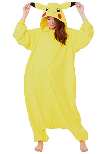 SAZAC Kigurumi - Pokemon - Pikachu - Onesie Jumpsuit Halloween Costume Yellow