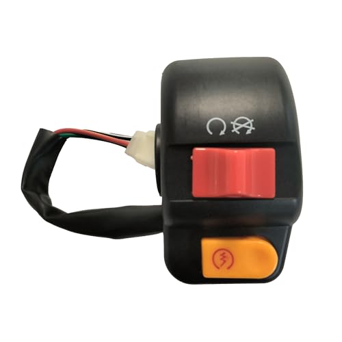 Right Switch Assembly, OEM Parts for Wolf Brand Scooters. Electric Start and Kill Switch. May Also fit Other Chinese Scooters, Mopeds, ATVs, 4 Wheelers, 3 Wheelers, Motor Cross, Fits: Wolf RX-50