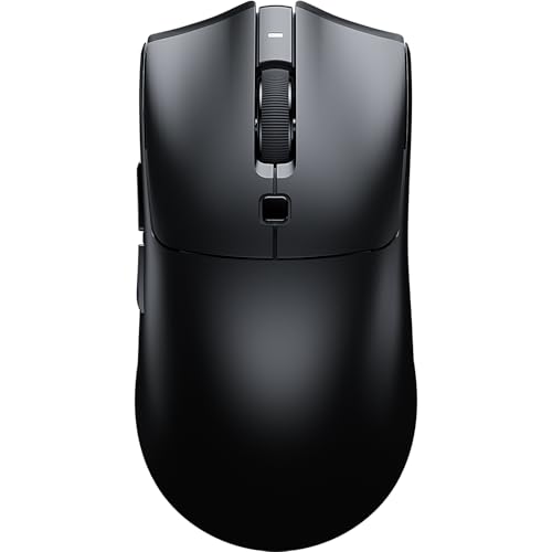 RAWM MH01 Wireless Lightweight Gaming Mouse, PAW3395 Optical Sensor, 26000 DPI, 600mAh Rechargeable Battery, 7 Programmable Buttons, Dual-Driver Gaming Mice for PC/Laptop/Mac