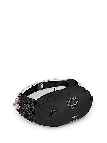 Osprey Seral 4L Unisex Biking Waist Pack with Hydraulics Reservoir, Black