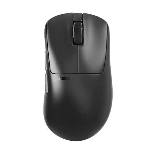 Pulsar Gaming Gears - Xlite V3 Medium Wireless Gaming Mouse, Ultra Lightweight 1.94 oz (55 g), Ergonomic, Optical Switches, PAW3395 Optical Sensor (Medium, Wireless, Black)