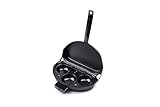 Fox Run Non-Stick Omelette Pan with Egg Poacher Set, 11.25 x 9.5 x 2.5 inches, Metallic