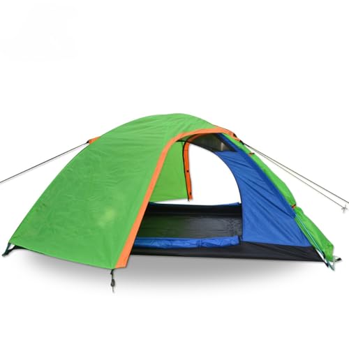 Poste de aluminio de aviación para Camping de Doble capa y Cuatro estaciones, recubierto de Tela 210D de poliuretano, impermeable, 4000 mm, Ideal para viajes al aire Libre, senderismo y Pesca en la