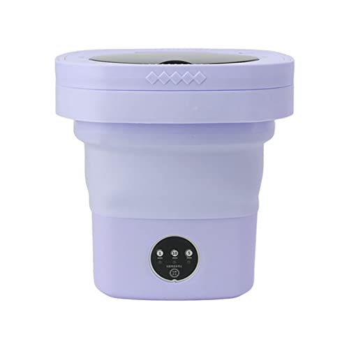 Portable Mini Washing Machine, Automatic Wash & Spin Dry, Folding Design with Soft Drying Function for Home, Dorm or Travel Use (US Plug)