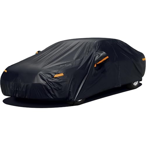 ZBBFL Car Cover for Toyota Avensis Combi T27 T25 T22 Station Wagon Estate 1998-2013 2014 2015 2016 2017 2018 Waterproof Car Covers Car Tarpaulin Indoor Outdoor Protection Cover,Black