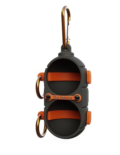 Premium Golf Ball Holder Bag Pouch - Best Golf Ball Carry Item to Bag or Cart and Belt, Must-Have Accessories for Golfers (Two Hole, Orange)