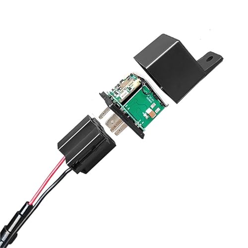 IPX-6 LK720 Relay GPS Locator Tracker Anti-Theft Remote Fuel Cut-Off and Power Outage Relay for Automobiles/Motorcycles