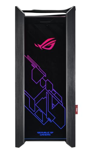 Asus ROG Strix Helios GX601 RGB Mid-Tower Computer Case for up to EATX Motherboards with USB 3.1 Front Panel, Smoked Tempered Glass, Brushed Aluminum and Steel Construction, and Four Case Fans, Black