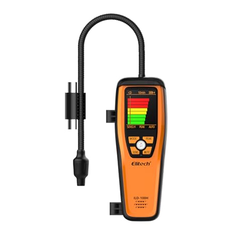 Elitech HVAC Refrigerant Leak Detector Heated Diode Sensor Halogen Freon Sniffer, Air Conditioning Detection, R22 R410A R134A R1234YF CFCs HCFCs HFCs, ILD-100H