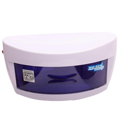 ZAWQFDZ Esterilizador de Manicura, Multi-Function Nail Tool Disinfect Cabinet, 10L Capacity, Adjustable Drying and Sterilizing Modes, Easy-Knob Operation