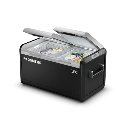 Dometic CFX3 75-Liter Dual Zone Portable Refrigerator and Freezer, Powered by AC/DC or Solar…