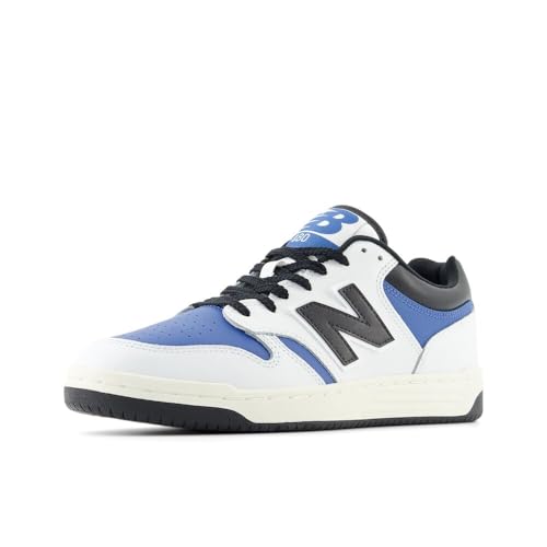 New Balance Men's 480 V1 Sneaker, White/Blue Agate/Black, 10