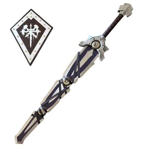 Sword Valley Warcraft Themed Decorative Sword with Wall Display Mount - Stainless Steel Blade 119cm/47in, 4.45kg/9.8lb (Collector's Edition, Handcrafted Metal Art)