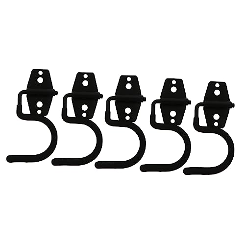 Angoily Broom Hooks, 5PCS Broom Mop Hook Wall Hangers, Heavy Duty Wall Mounted Mop Holder, Broom Holder S Type Broom Holder Garage Hooks Utility Hook Hooks for Utility Hooks for Garage