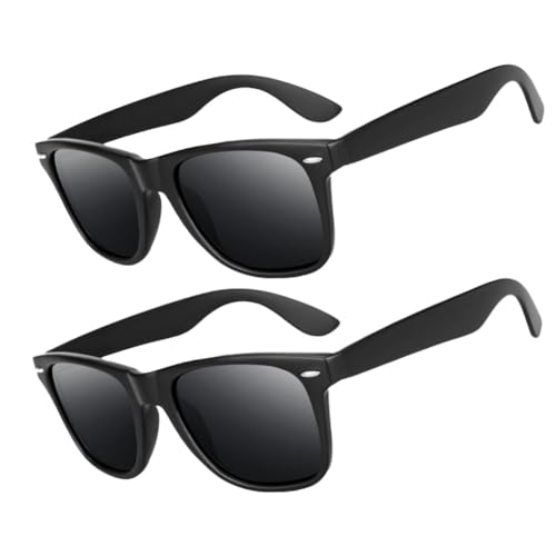 kkhouse 2 Pack Unisex Anti-Myopia Astigmatism Glasses Men's Women's Vision Improvement Strabismus Correction Fatigue Glasses(Black-Y6-B2)
