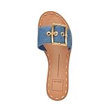 Dolce Vita Women's DASA Slide Sandal, Blue Denim, 8