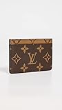 Louis Vuitton Women's Pre-Loved Card Holder, Reverse Monog, Brown, One Size