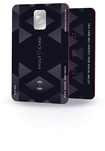 VAULTCARD - RFID Blocking & Jamming Credit & Debit Card Protection for Wallet and Passport - Superior NFC Anti-Theft, Patented Multi-Card Defense