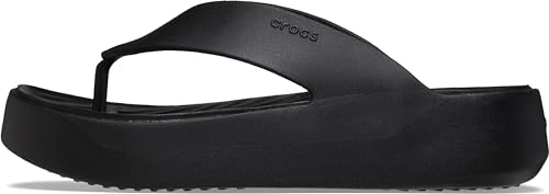 Crocs Women's Getaway Platform Flip Flop Sandals, Black, 8