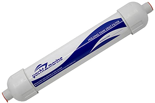 yachtZmarine - Holding Tank Vent Filter - Fits 5/8" Vent Hose Applications - Direct Generic Replacement for: Dometic, ECO, DVF, Sealand, SaniGuard - Marine Head VacuFlush Boat Waste Filters